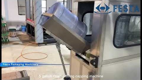 Small scale 5 gallon bottle water production line(Decapper, outside brusher, 5 gallon filler)