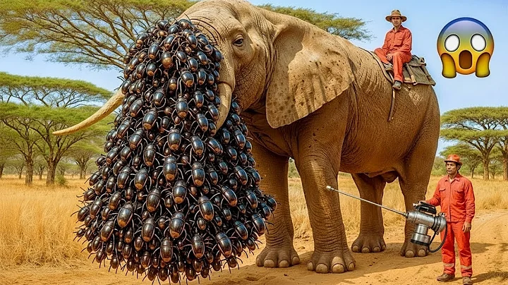 Heartbreaking Attack! Heroic Rescue Team Saves Baby Elephant From Swarm of Bees 🐘🐝💔