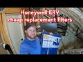 Making cheap replacement filters for my Honeywell ERV. Spray foam ventilation.