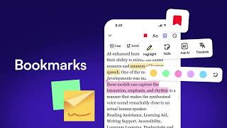 Voice AI for Notes, Highlights & Bookmarks | Remember Everything You Read with Speechify