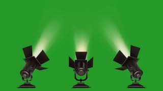 STAGE LIGHTS animation green screen (no copyright)