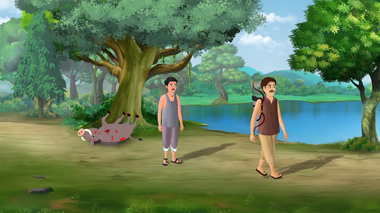 विचित्र जंगल में शातिर शिकारी | Hindi Story | Hindi Kahaniya | Moral Stories | cartoon story