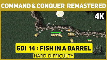 Command & Conquer Remastered 4K - GDI Mission 14 - Fish In A Barrel - Hard Difficulty