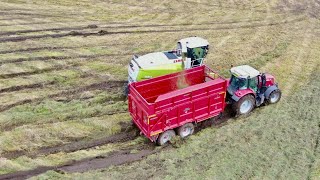 MAKING A BIG MESS ! TRACTORS NEARLY GETTING STUCK !