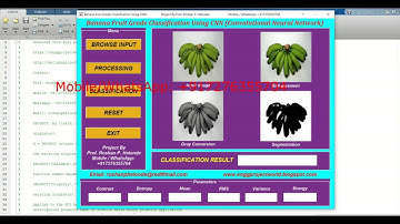Banana Fruit Grade Classification Using CNN | With Source Code | Fruit Grade Detect Matlab Project