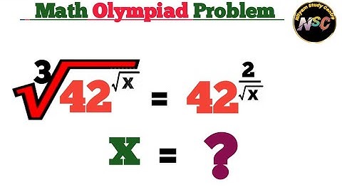 A Nice Olympiad Exponential Radical Equation  | A Nice Math Olympiad Problem #maths #olympiad #nice