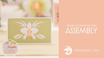 SVG File - Orchid Information Card - Assembly Tutorial (For Cricut, Silhouette, and ScanNCut)