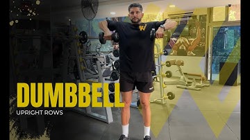 Dumbbell Upright Rows | Shoulder and Trap Strength 💪