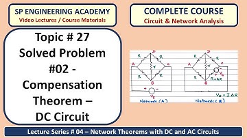 27 Solved Problem #02   Compensation Theorem   DC Circuit