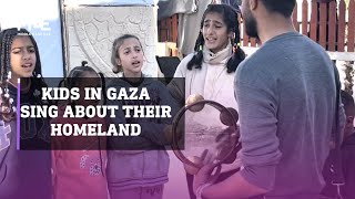 Kids in Gaza sing a song about their homeland Resimi