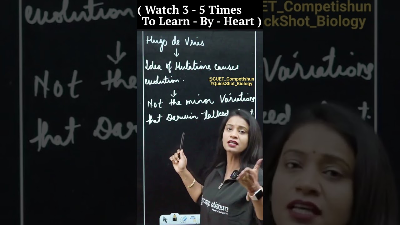 "Idea Of Mutations Causes Evolution" With Quickshot Biology | 