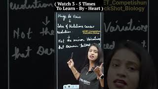 The Idea That Mutations Cause Evolution | Quickshot Biology | #mamta #shorts #cuet #biology #cuet...