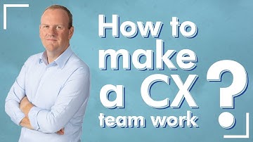 How to make a CX team work?