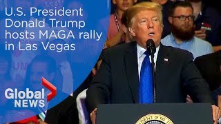 President Trump hosts MAGA rally in Las Vegas