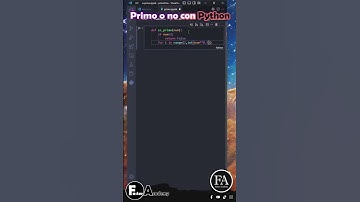 ✅Número primo con Python? 😁 #python  #pythonespañol  #númerosprimos