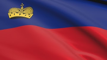 Flag of Liechtenstein waving in the wind - Flag animation - Motion background - 4K UHD