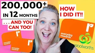 ***NEW*** 200,000+ POINTS IN 12 MONTHS on Woolworth Everyday Rewards Program