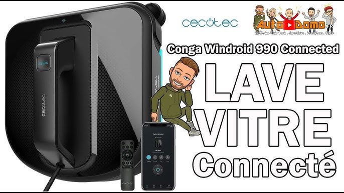 Cecotec Robot Limpiacristales Conga WinDroid 990 Connected