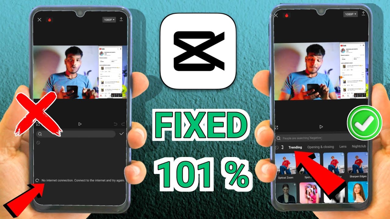 😥Capcut no internet connection problem fix | How to solve capcut no ...