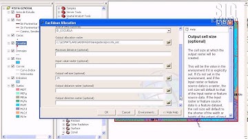 ArcGis - Spatial Analyst Analisis de proximidad alocacion euclidiana