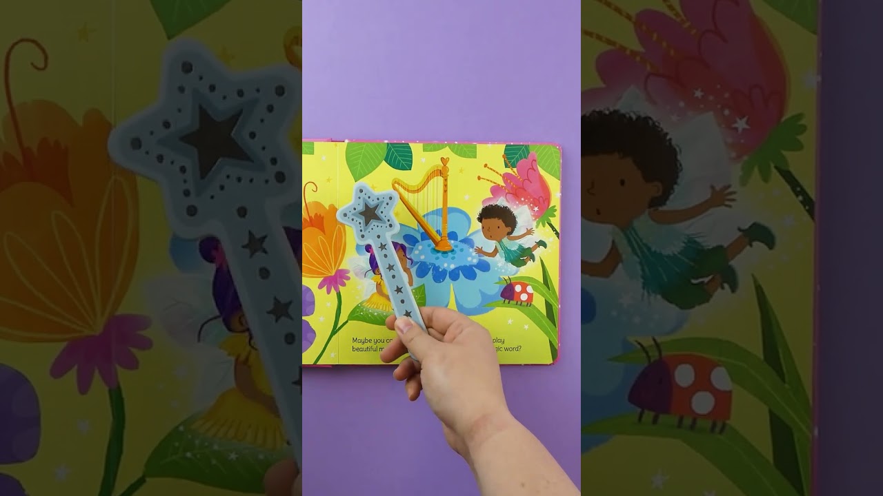 Touch the pictures with the wand to hear the magic spells that bring fairyland to life 🧚‍♀️