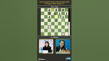 Wenjun Ju vs Yifan Hou | Women Speed Chess Championship 2025 | Round 4.5