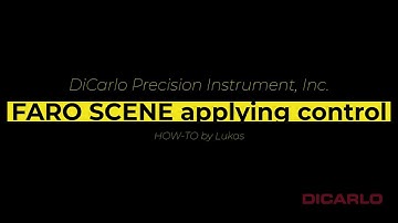 FARO SCENE applying control coordinates