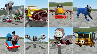All NEW Monster Cursed Thomas,Cursed Bus,Cursed Charles,Cursed Car Eater in Garrys Mod