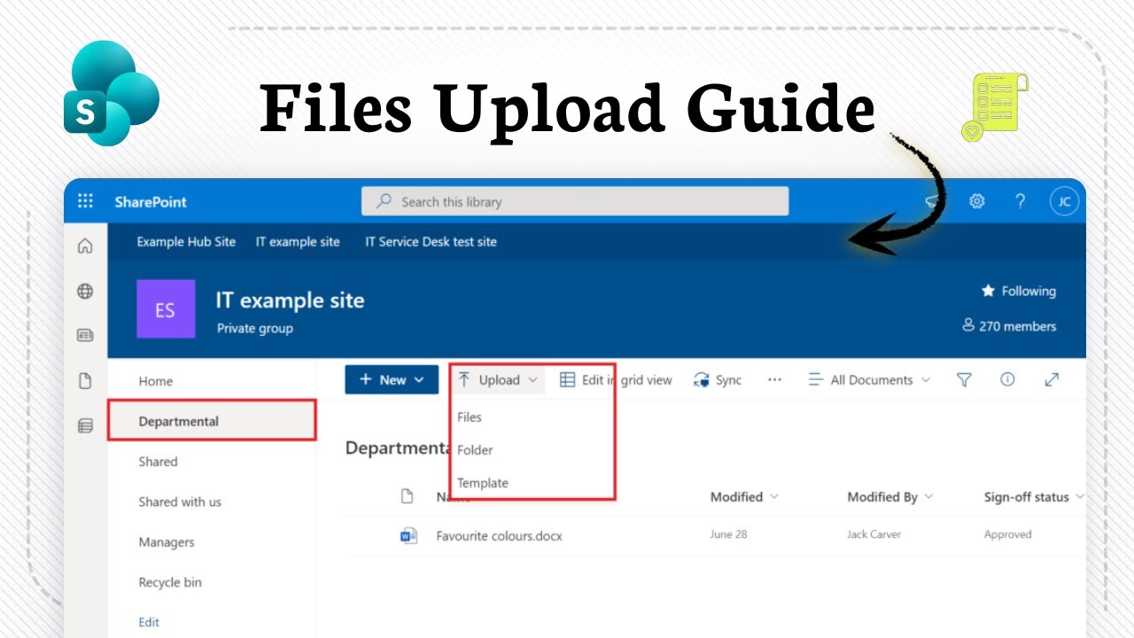Как загружать файлы в SharePoint (управление хранилищем)