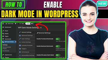 How to Enable Dark Mode in wordpress 2025