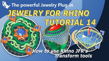 How to use the transform tools of Rhino JFR in jewelry design | 3D Jewelry Design | Jewelry CAD