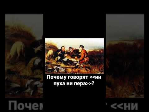 Почему говорят «Ни пуха ни пера»?