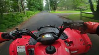 Yamaha Grizzly 660 And TRX700XX Drag Race.