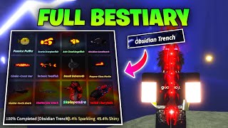 Full Guide to Complete Obsidian Trench Bestiary in Fisch (Chasm Stalker Rod)