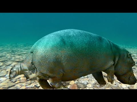 Video: Where are hippos born? Are hippos born underwater?