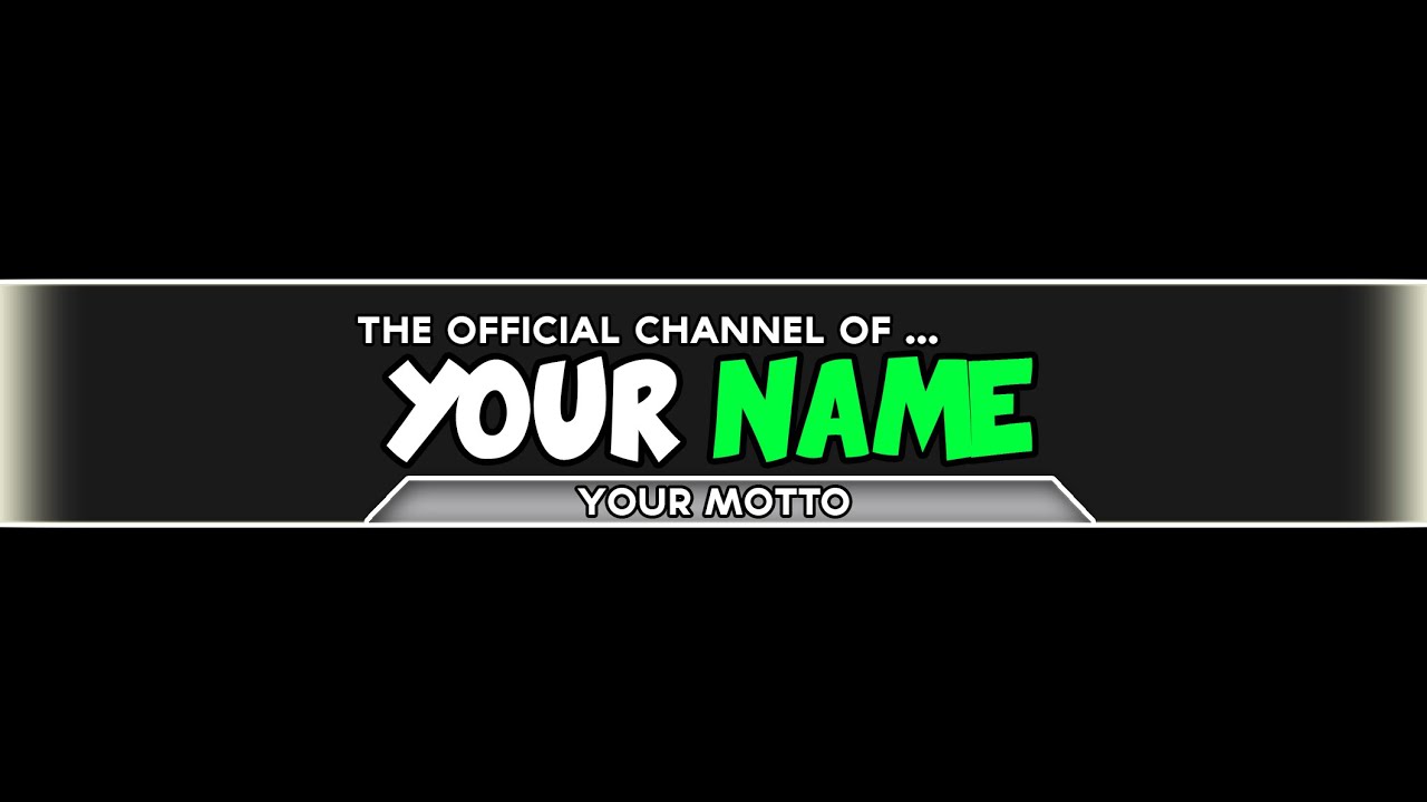 Channel Art Template Download Free