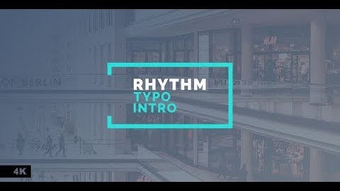 Rhythm Typo Intro - After Effects Template - Videohive