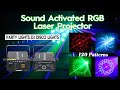 Party Lights DJ Disco Lights Sound Activated 120 Patterns RGB Laser Projector