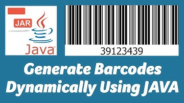 Generate Barcodes Dynamically Using JAVA