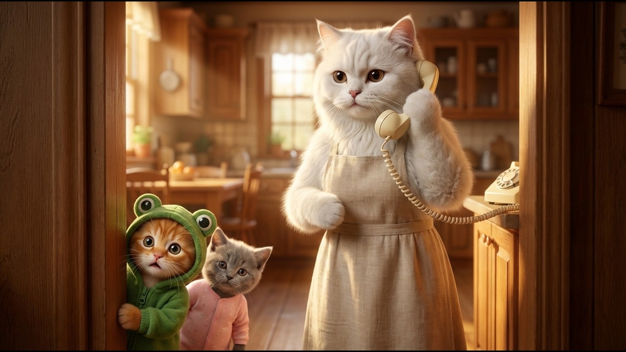 Mama Cat Received a Strange Call — Leo Overheard | A Bedtime Story About Trust & Family