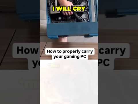 HOW TO PROPERLY CARRY YOUR GAMING PC #pc #pcgaming #pcbuild #gamingpc #gpu #graphicscard
