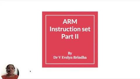 ARM Instruction set Part II
