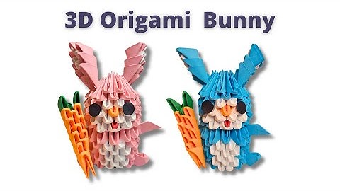 How To Make 3D Origami Rabbit | Modular Origami Rabbit for Easter | Step By Step Tutorial