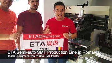 I.C.T Semi auto SMT LED Production Line in Romania