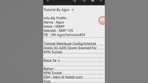 Cara Membuat Config KPN Tunnel Axis Sawer Sosmed