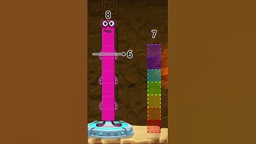 Numberblocks Learn to Count 8 in Barn Magic Run World New Season | Numberblocks Find Missing Number