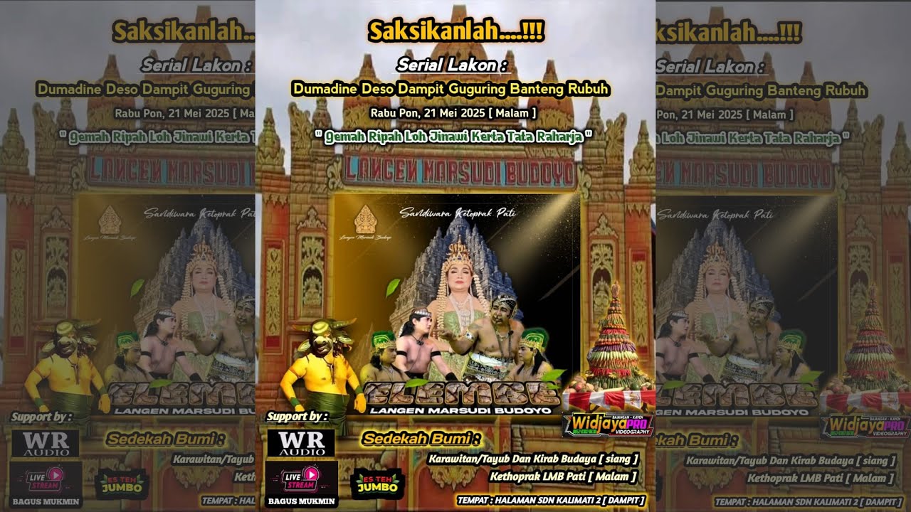 🔴#LIVE SEDEKAH BUMI DUSUN DAMPIT DS.KALIMATI || WR AUDIO || 21/05/2025