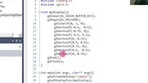 OpenGL Program Polygon (Segi Delapan)