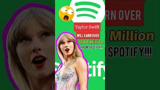Taylor Swift Spotify Payday | Spotify earnings #taylorswift #spotify #spotifyartist #earning