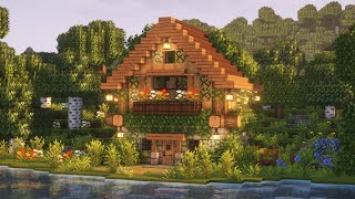 [Minecraft] 🌿🌼 Simple Cottagecore House Tutorial / Mizuno's 16 Craft Resource Pack